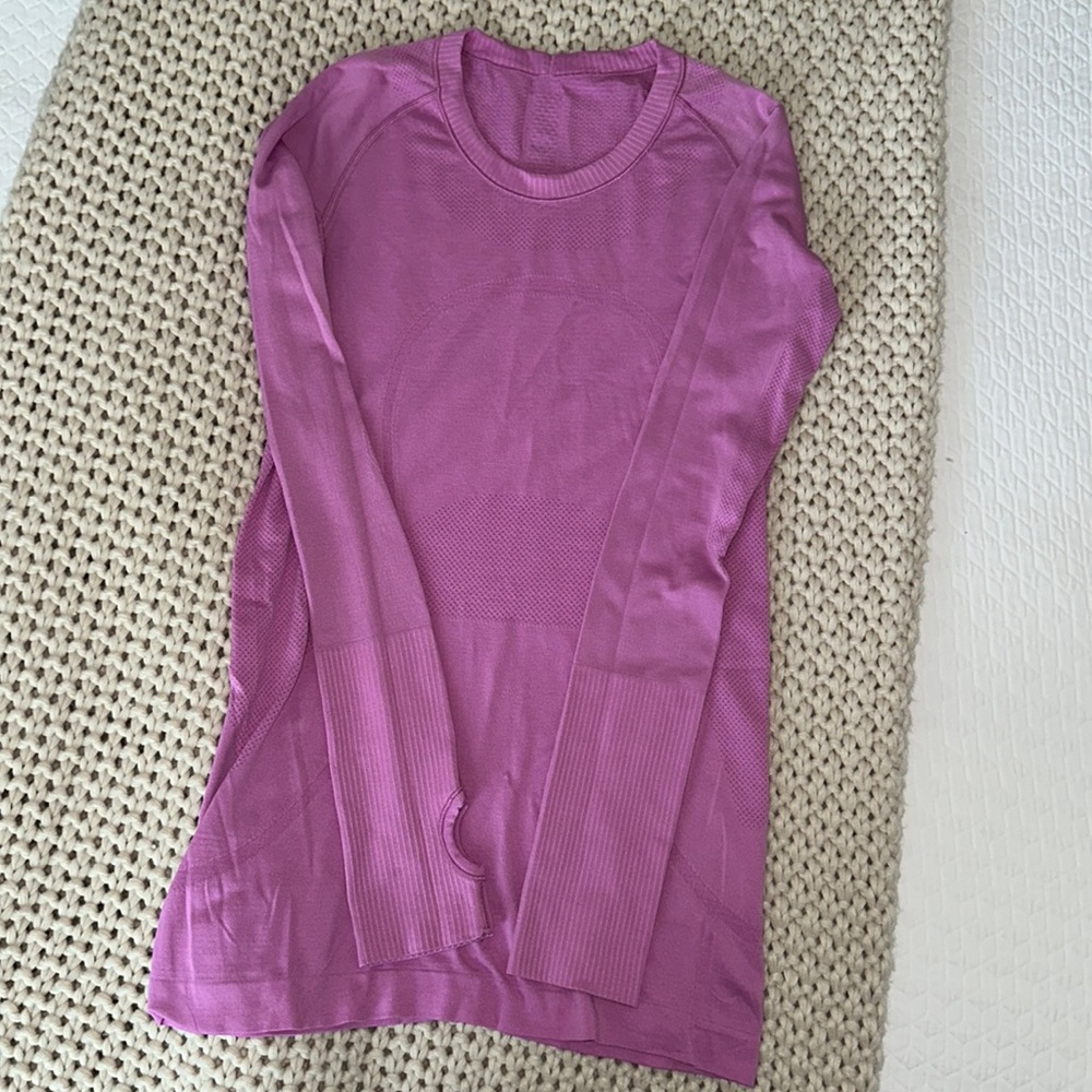 Lululemon Swiftly Tech Long-Sleeve Shirt Pink
